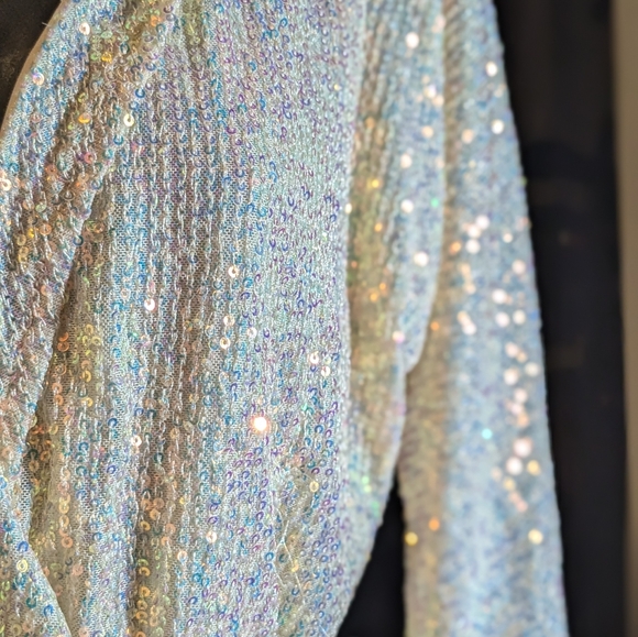 Pink Lily Sequin Romper shorts Small - Picture 3 of 12